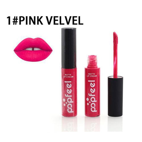 Long Lasting  12 colors attractive  Liquid  Lipstick Matte waterproof Lip Gloss Set