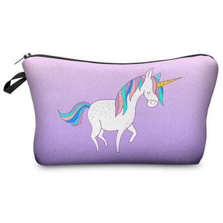Jom Tokoy 3D Printing Unicorn Makeup Bags Multicolor Pattern Cute Cosmetics Pouchs For Travel Ladies Pouch Women Cosmetic Bag