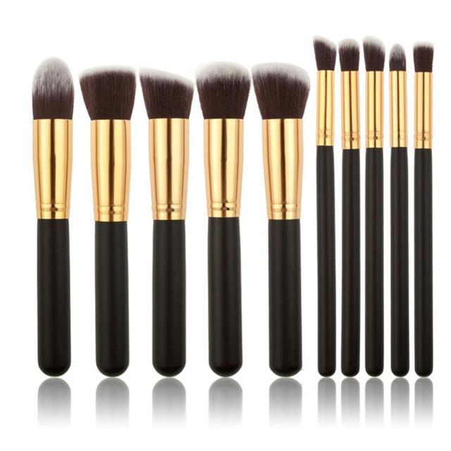 2017Superior Professional Soft Cosmetic Make up Brush Set Woman's Toiletry Kit Beauty Makeup Brushes Kabuki Blush Brush borstels