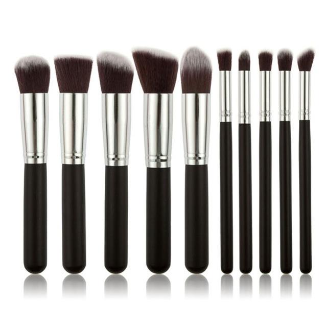 2017Superior Professional Soft Cosmetic Make up Brush Set Woman's Toiletry Kit Beauty Makeup Brushes Kabuki Blush Brush borstels