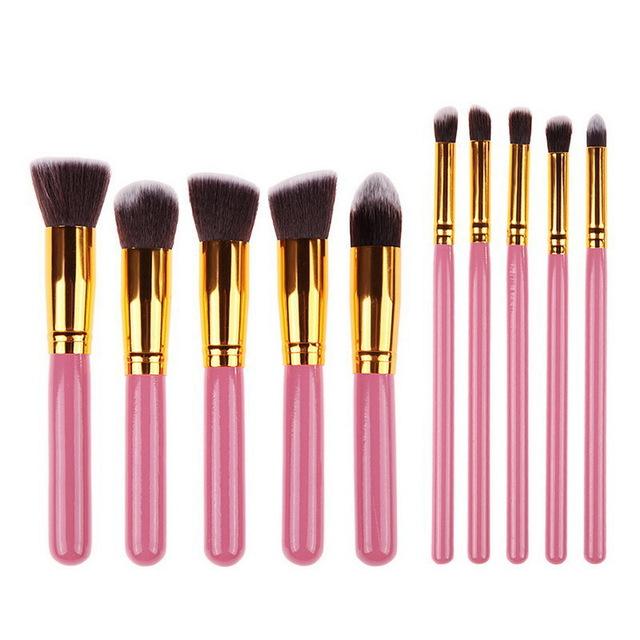 2017Superior Professional Soft Cosmetic Make up Brush Set Woman's Toiletry Kit Beauty Makeup Brushes Kabuki Blush Brush borstels