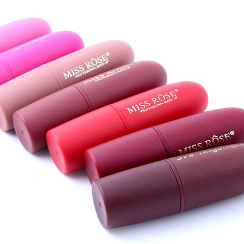 Hot Natural Sexy Red Lips Matte Velvet Lipstick Pencil Cosmetic Long Lasting Makeup  Brown Matte Lipstick