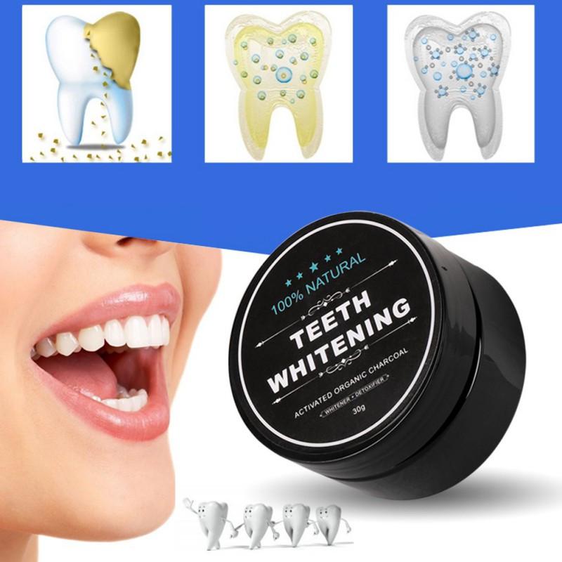 Natural Teeth Whitening Activated Charcoal Toothpaste Powder
