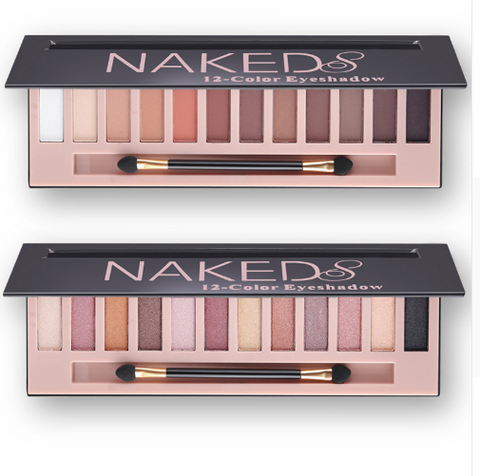 Naked 12 Colour Eyes Shadow Nudes Matte