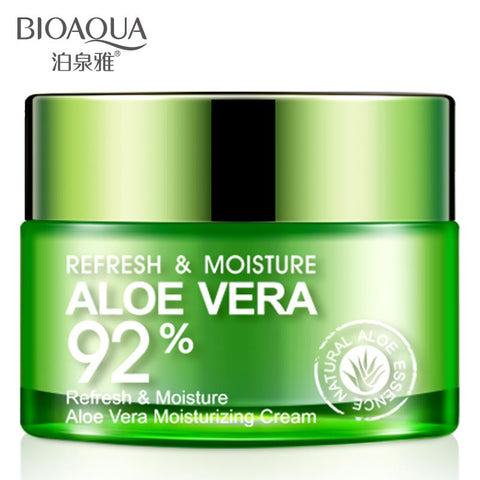 BIOAQUA Aloe Vera Gel Skin Repair Refresh Moisturizing Serum Cream Hydrating Nourishing Shrink Pores Oil Control Free Shipping