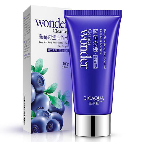 Blueberry Wonder Facial Cleanser Plant Extract Facial Cleansing Rich Foaming Face Cleanser Moisturizing Skin Care