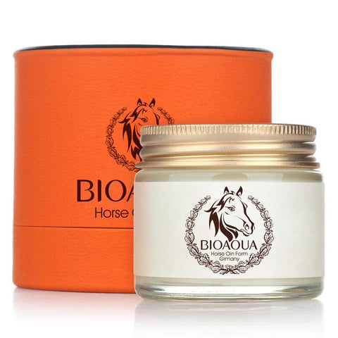 Free shipping BIOAQUA Moisturizer Hydrating Horse Oil Shrink Pores Nourishing Winter Skin Care Day beleza