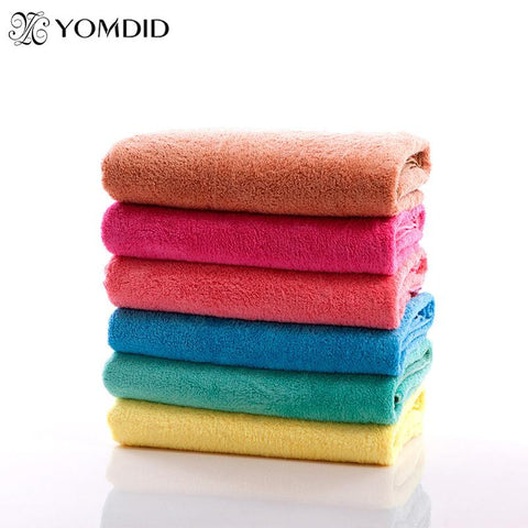 Solid Microfiber Bath Towel Face Hair Body Bath Quick Dry Adults Washclothes Super Absorbent Swimwear Shower Towels Face Towel