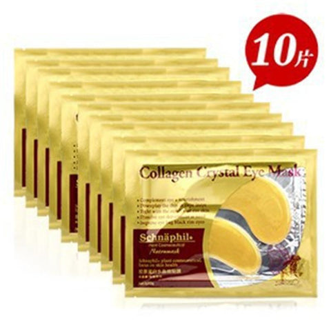 [40pcs] Natural crystal collagen gold powder eye mask,Anti-Aging Face care Skin care Eye patches N009
