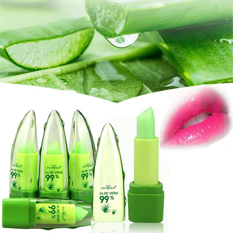 1pcs PNF New Brand Lips Makeup Waterproof Long Lasting Moisturizer Color Change Aloe Vera Cute Lip Balm Cheap Makeup