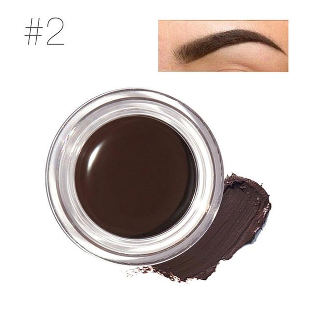 Professional Eye Brow Tint Makeup Tool Kit Waterproof High Brow 5 Color Pigment Black Brown Henna Eyebrow Gel With Brow Brush