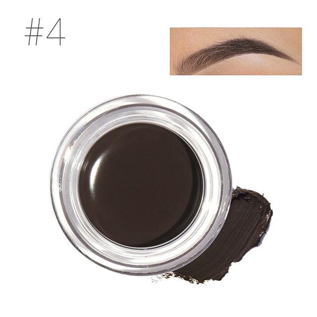 Professional Eye Brow Tint Makeup Tool Kit Waterproof High Brow 5 Color Pigment Black Brown Henna Eyebrow Gel With Brow Brush