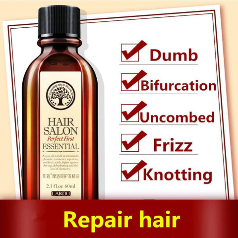 3PCS Monaco Nut Hair Oil Argan Oil 60ml Keratin Free Clean Hair Curly Hair Treatment Hair Care