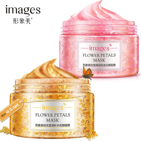 Flowers 120g Moisturizing Mask Deep Cleansing Purifying Remove Exfoliation Oil Control Skin Care Whitening Shrink Pores