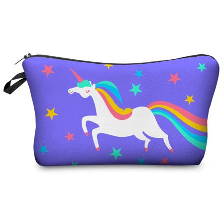 Jom Tokoy 3D Printing Unicorn Makeup Bags Multicolor Pattern Cute Cosmetics Pouchs For Travel Ladies Pouch Women Cosmetic Bag
