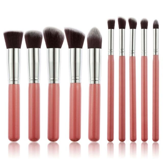 2017Superior Professional Soft Cosmetic Make up Brush Set Woman's Toiletry Kit Beauty Makeup Brushes Kabuki Blush Brush borstels