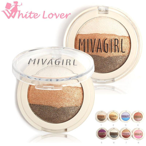 Eyeshadow MIVAGIRL 3 Color Creamy Texture Smokey EyeShadow Powder Palette