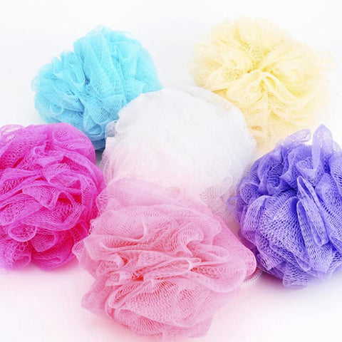 bath sponge ball flower milk shower gel special loofah bath Mesh bath body cleaning tools random color A5
