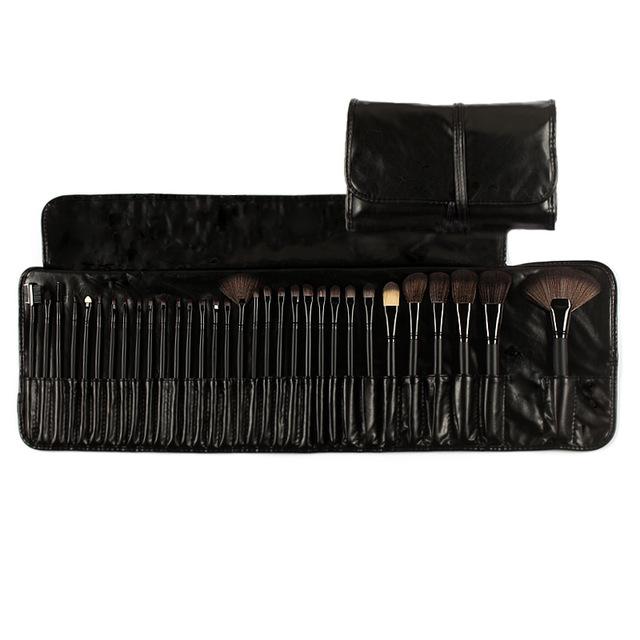 Stock Clearance !!! 32Pcs Print Logo Makeup Brushes Professional Cosmetic Make Up Brush Set The Best Quality!