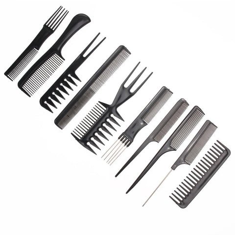 10Pcs/set Stylish Hair brush  Comb Set