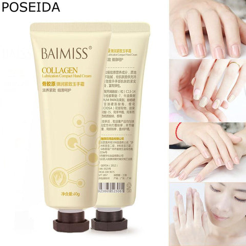 40g Collagen skin care Hand Cream Moisturize hands moisture Whitening Firming Anti-aging Anti Wrinkle Essence Skin Care cream