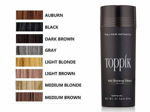 TOPPIK 25g Keratin Hair Building Fibers 10 Colors Hair Loss Treatment Care Conceal Thinning Hair Fiber Eyelash Extension Beauty