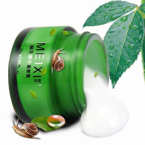 Meixi Snail White Cream Face Care Cream Moisturizing Anti-Aging Acne Anti Wrinkle Whitening Snail Cream Material From Korean 30G