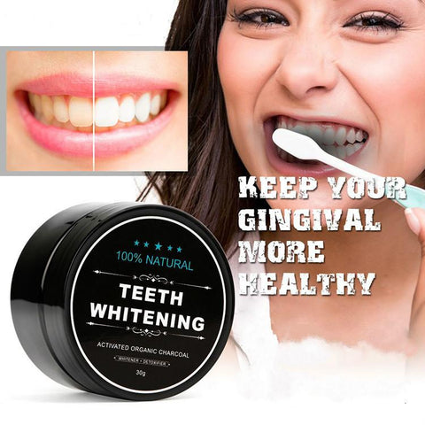 Teeth Whitening Scaling Powder Bamboo Oral Teeth Care Cleaning Activated Charcoal Tooth Powder Clareamento Dental