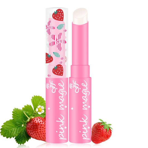 maquiagem Cute Sweet Strawberry Lip Balm Magic Temperature Changing Color Moisturizer Lips Balm Makeup