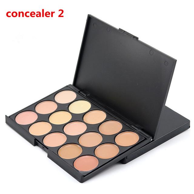 Top 15 Colors makeup Natural Concealer Palette and  skin perfecting foundations