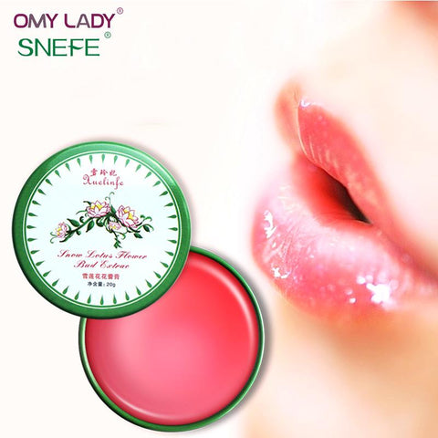OMY LADY SNEFE Snow lotus lip balm  pink moisturize lip plumper enhancer exfoliator crystal lucas papaw lip care sexy big lips
