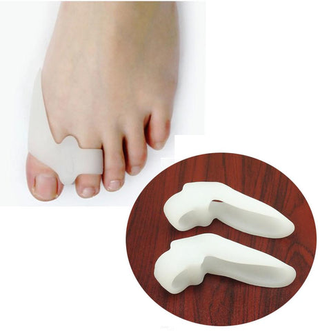 2Pcs Silicone Gel Foot Fingers Toe Separator Thumb Valgus Protector Bunion Adjuster Hallux Valgus Guard Feet Care Massager C142
