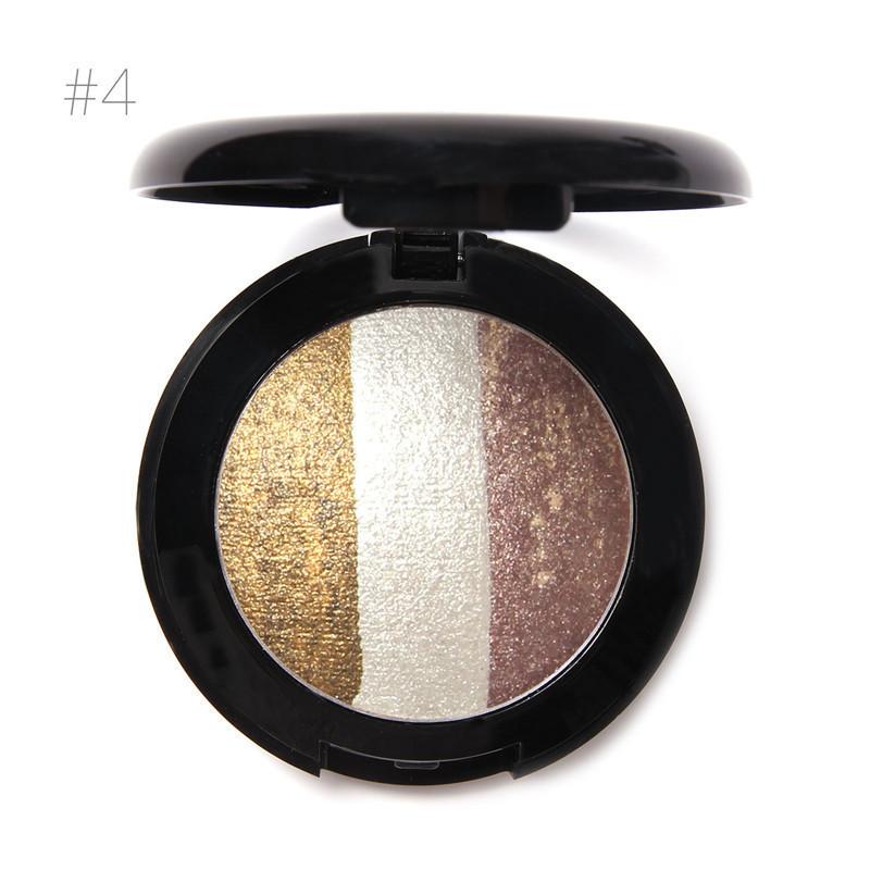 Black|Up High Quality 3 Colors Professional Nude Glitter Eyeshadow Palette