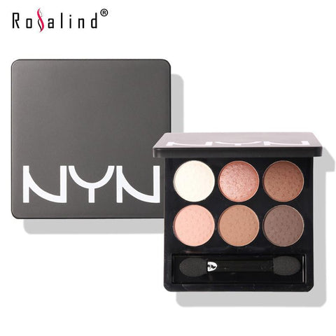 NYN High Qualtiy 6 Colors Diamond Pigment Makeup Eyeshadow Palette